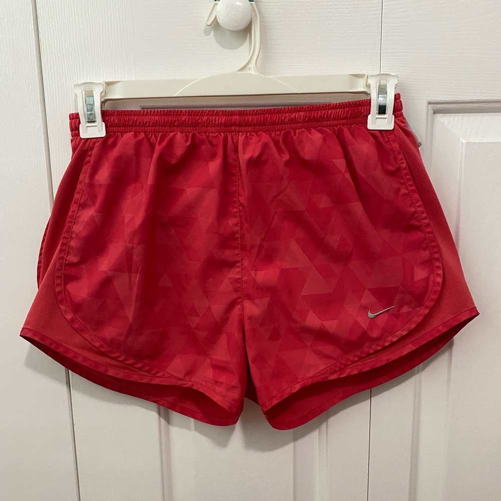 Nike Dri-fit Running Shorts in Coral Red SM